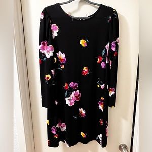 Old Navy Floral long sleeve shift dress size large